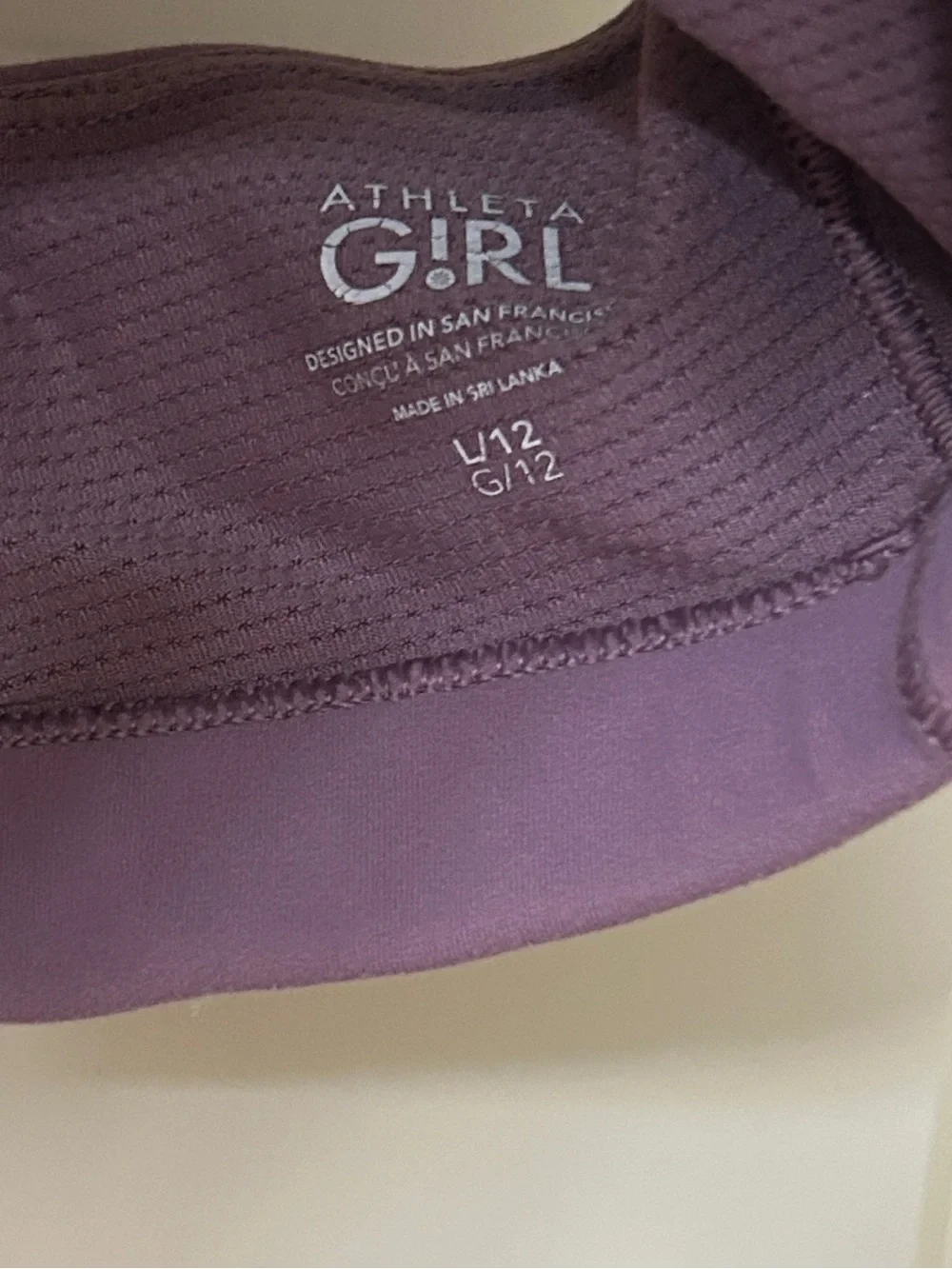 Athleta Girls Two Piece Activewear Set sports bra/leggings Size Large (12)
